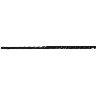 Geflochtenes Kunstlederband, 3 mm, . 1,5 m, schwarz