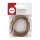 Kunstlederband Metallic flach, 3mm,  2m, roségold