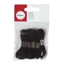 Gummifaden 1mm ø, 3m  5x schwarz