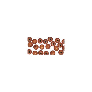 Holz Perlen FSC 100%, poliert, 8mm ø,  82Stück, m.braun