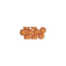 Holz Perlen FSC 100%, poliert, 12mm ø,  32 Stück, orange