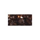 Glas Schliffperle, 6mm ø, Dose 50 Stück, nougat irisierend