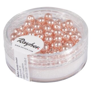 Renaissance Glaswachsperlen, 4mm ø, Dose 85 Stück, muschelrosa