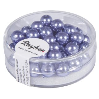Renaissance Glaswachsperlen, 6mm ø, Dose 45 Stück, flieder