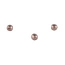 Renaissance Glaswachsperlen, matt, 4mm ø, Dose 85 Stück, antikrosé