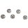 Rocailles metallic mit Großloch, 5,5mm ø, Loch ø2mm, Dose 80Stück, silber