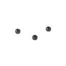 Rocailles, 3mm ø, Dose  200 Stück, anthrazit glanz