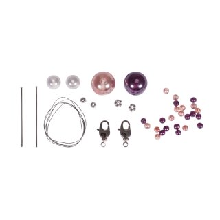 Bastelpackung: Glücksengel, 2,4x1,5x5,1cm 2 Farben 2 Stück, apricot/brombeere