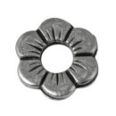 Metall-Zierelement: Blume, 12mm ø, Großloch...