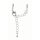 Spiralverschluss m. Karabiner, 1mm,  2Stück, platin