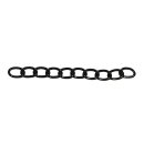 Alu-Gliederkette, 15,1x9,7mm, schwarz