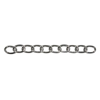 Alu-Gliederkette, 15,1x9,7mm, silber