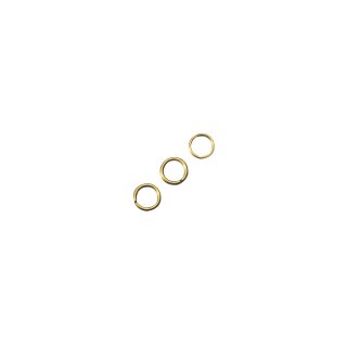 Ringel, 7mm ø, 1mm, 30Stück, gold