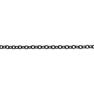 Alu-Gliederkette, 13x10mm, schwarz
