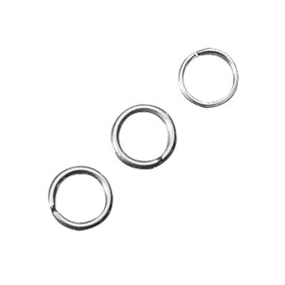 Ringel, 8mm ø, 1mm, 20Stück, platin