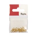 Ringel, 0,8mm ø, 5,2x3,7mm,  25 Stück, gold