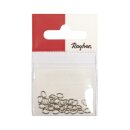 Ringel, 0,8mm ø, 5,2x3,7mm,  25 Stück, platin
