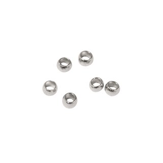 Quetschperle, 0,8mm/1,5mm ø,  40 Stück, platin