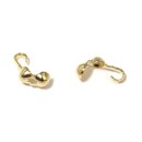 Quetschkalotte, 3mm ø,  8Stück, gold