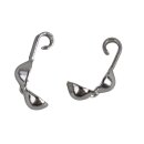 Quetschkalotte, 3mm ø,  8Stück, platin