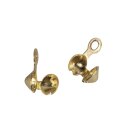 Quetschkalotte, 4mm ø,  10Stück, gold