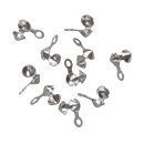 Quetschkalotte, 4mm ø,  10Stück, platin