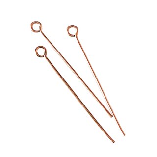 Kettelstift, 0,6mm ø, 35mm,  15 Stück, roségold