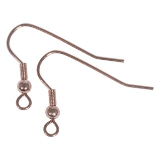 Ohrhaken, 20mm,  4 Stück, roségold