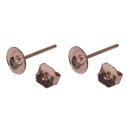 Ohrstecker m. Platine, 6mm ø,  4 Stück,...