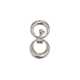Ringschließe, 2,9x1,4cm,  1 Stück, platin