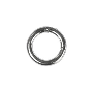 Ringverschluß, rund, 25mm ø,  1 Stück, platin