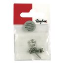 Edelstahl-Ohrstecker m. Platte, 6mm ø,  4...