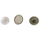 Metall- Fassung: Ohrstecker, 1,6cm ø, m. Cabochon,  1Paar, altgold