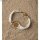 Metall-Zierelement Ornament rund, 15mm, Ösen 1mm ø,  1 Stück, gold