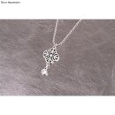 Metall-Zierlement Ornament Blume, 15mm, Ösen 1mm...