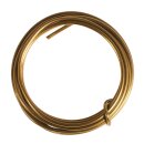 Aludraht, extrem formbar, 2mm ø,  2m, gold