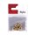 Metall- Perle, 8mm ø, Großloch 3mm ø,  5Stück, gold