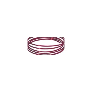 Aludraht, extrem formbar, 2mm ø,  2m, rot