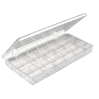 Sortierbox, 18 Fächer, kristall