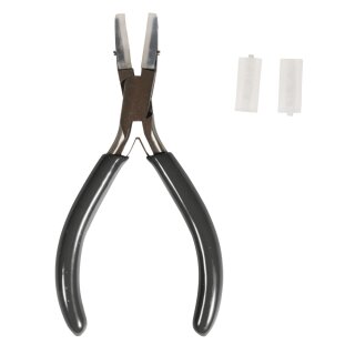 Flachzange m.Kunststoffbacken f. Schmuck, 14cm, SB-Blister 1 Stück