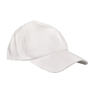 Baseballcap, weiß, mit Klettverschluss