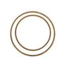 Set Metall-Flachringe, je 2 x ø25mm+ø20mm,  4 Stück, gold