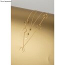 Set Metall-Flachringe, je 2 x ø25mm+ø20mm,  4 Stück, gold