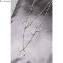 Set Metall-Flachringe, je 2 x ø25mm+ø20mm,  4 Stück, silber