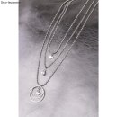 Set Metall-Flachringe, je 2 x ø25mm+ø20mm,  4 Stück, silber