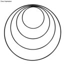 Metallringe beschichtet 25 cm ø schwarz