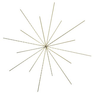 Drahtstern für Perlen, 15/10cm ø, Drahtstärke 0,7mm,  3Stück