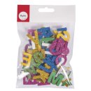 Moosgummi Alphabet Glitter, 3cm, selbstklebend,...