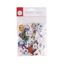Moosgummi Zahlen Glitter 3cm selbstklebend 100 Stück