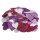 Moosgummi Herzen Glitter, 2+3cm ø, selbstklebend,  100 Stück